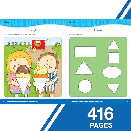 Complete Book of Starter Spanish Workbook for Kids, PreK-Grade 1