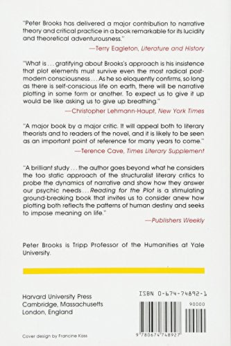 Reading for the Plot: Design and Intention in Narrative — back cover