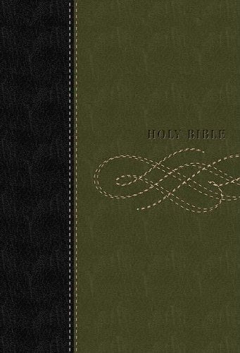 Holy Bible: King James Version, Black/ Green, Leathersoft, Study