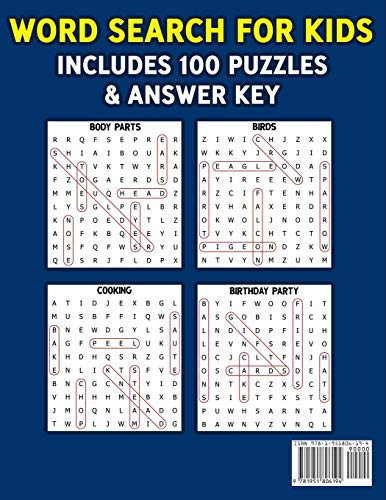 Word Search for Kids Ages 8-10: Practice Spelling, Learn Vocabulary, and Improve Reading Skills With 100 Puzzles