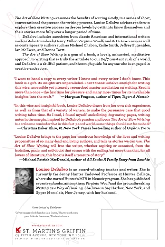 The Art of Slow Writing: Reflections on Time, Craft, and Creativity — back cover
