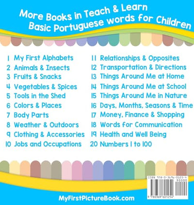 My First Portuguese Alphabets Picture Book with English Translations: Bilingual Early Learning & Easy Teaching Portuguese Books for Kids (Teach & Learn Basic Portuguese Words for Children)