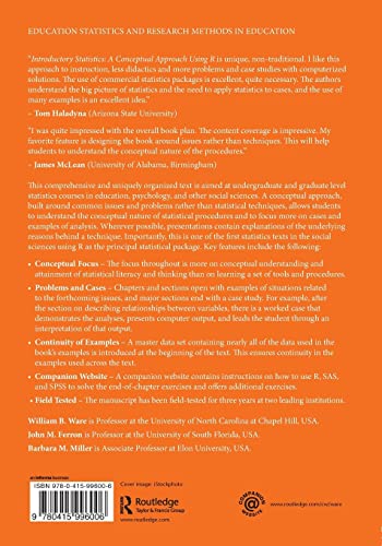 Introductory Statistics: A Conceptual Approach Using R