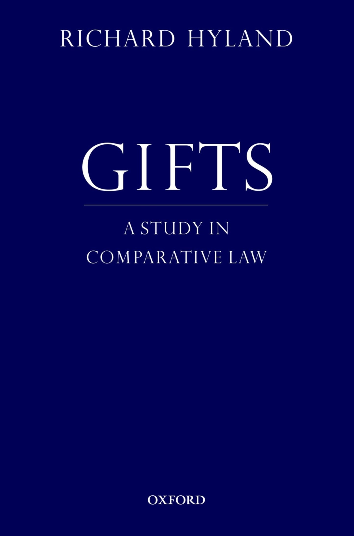 Gifts: A Study in Comparative Law