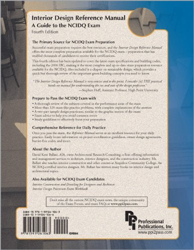 Interior Design Reference Manual: A Guide to the NCIDQ Exam