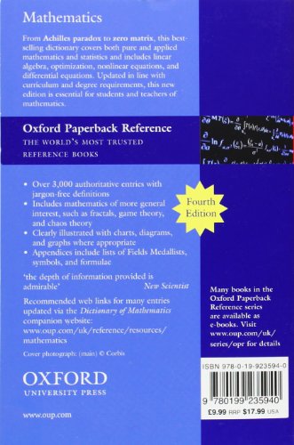 The Concise Oxford Dictionary of Mathematics (Oxford Quick Reference)