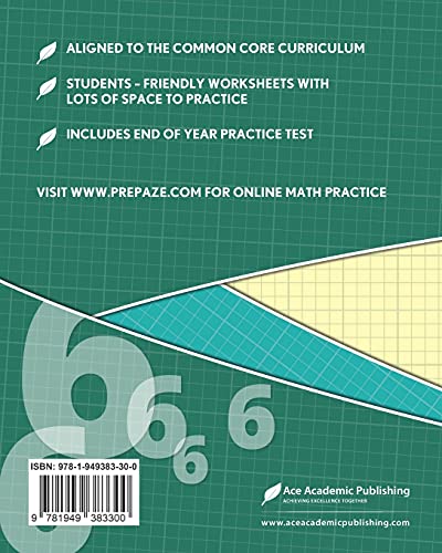 6th Grade Math Workbook: Common Core Math Workbook
