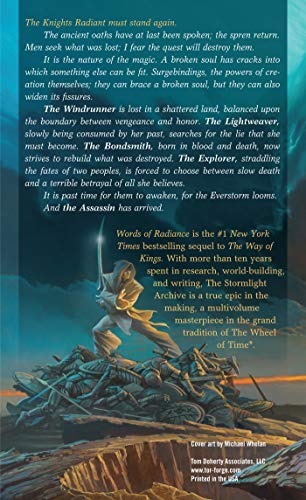 Words of Radiance: Book Two of the Stormlight Archive (The S