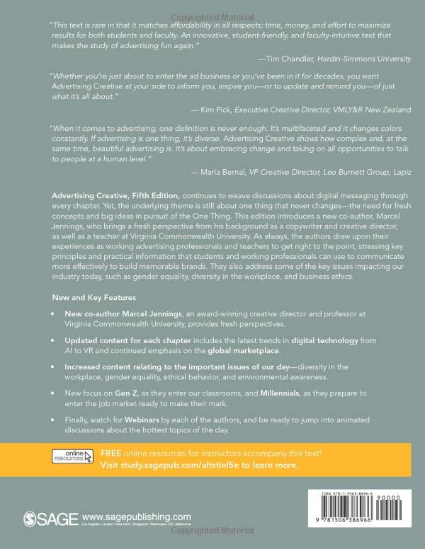 Advertising Creative: Strategy, Copy, and Design by Altstiel