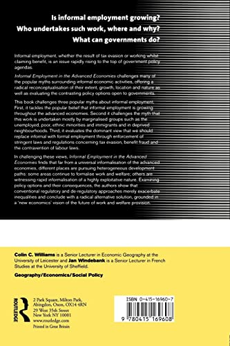 Informal Employment in Advanced Economies: Implications for Work and Welfare (Management)