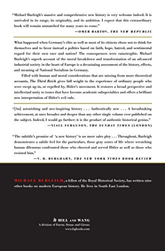 The Third Reich: A New History — back cover