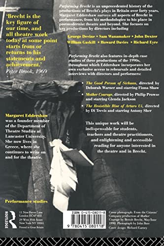 Performing Brecht : Forty years of British performances