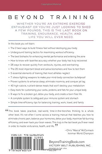 Beyond Training: Mastering Endurance, Health & Life — back cover