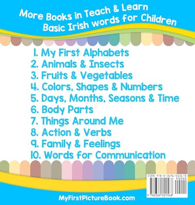 My First Irish Alphabets Picture Book with English Translations: Bilingual Early Learning & Easy Teaching Irish Books for Kids (Teach & Learn Basic Irish Words for Children)