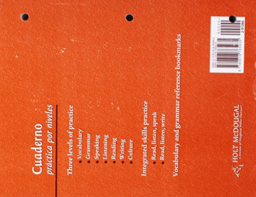 Avancemos: Cuaderno, Practica por niveles, Student Edition, Level 1 (Spanish Edition)
