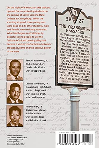 The Orangeburg Massacre — back cover