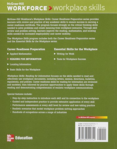 Workplace Skills: Reading for Information, Student Workbook