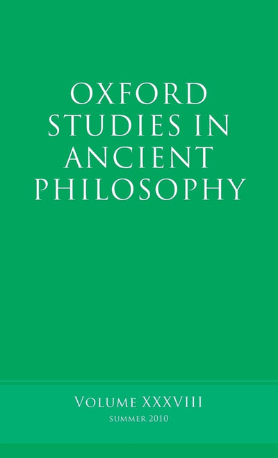 Oxford Studies in Ancient Philosophy
