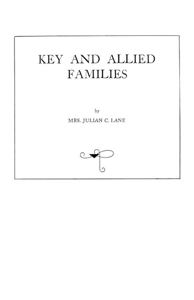 (#9940) Key and Allied Families