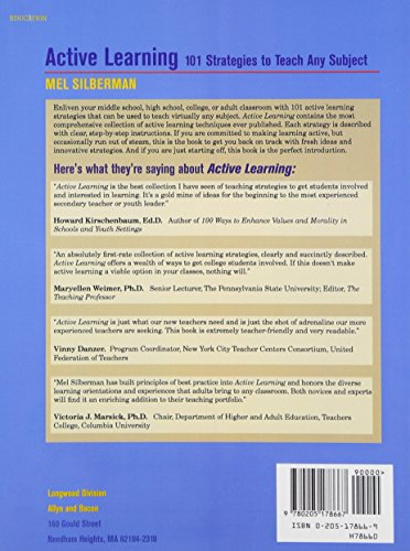 Active Learning: 101 Strategies to Teach Any Subject by Silb