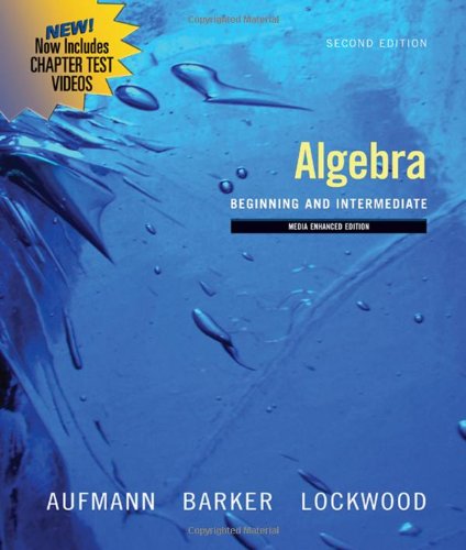 Algebra: Beginning and Intermediate, Multimedia Edition (Available 2010 Titles Enhanced Web Assign)