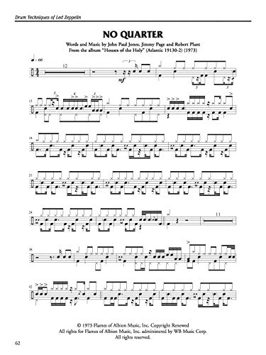 Drum Techniques of Led Zeppelin: Note for Note Transcriptions of 23 Classic John Bonham Drum Tracks