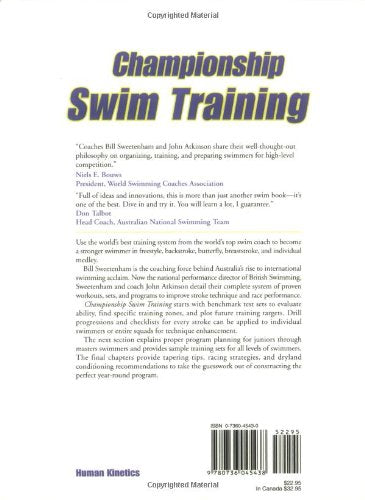 Championship Swim Training — back cover