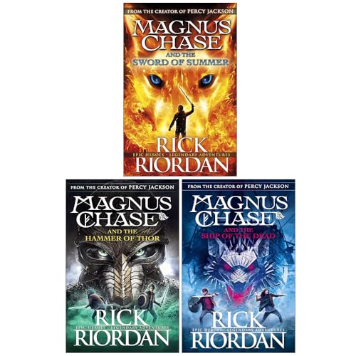 The Magnus Chase and the Gods of Asgard Series Books 1 - 3 Collection Box Set by Rick Riordan (Sword of Summer, Hammer of Thor & Ship of the Dead)