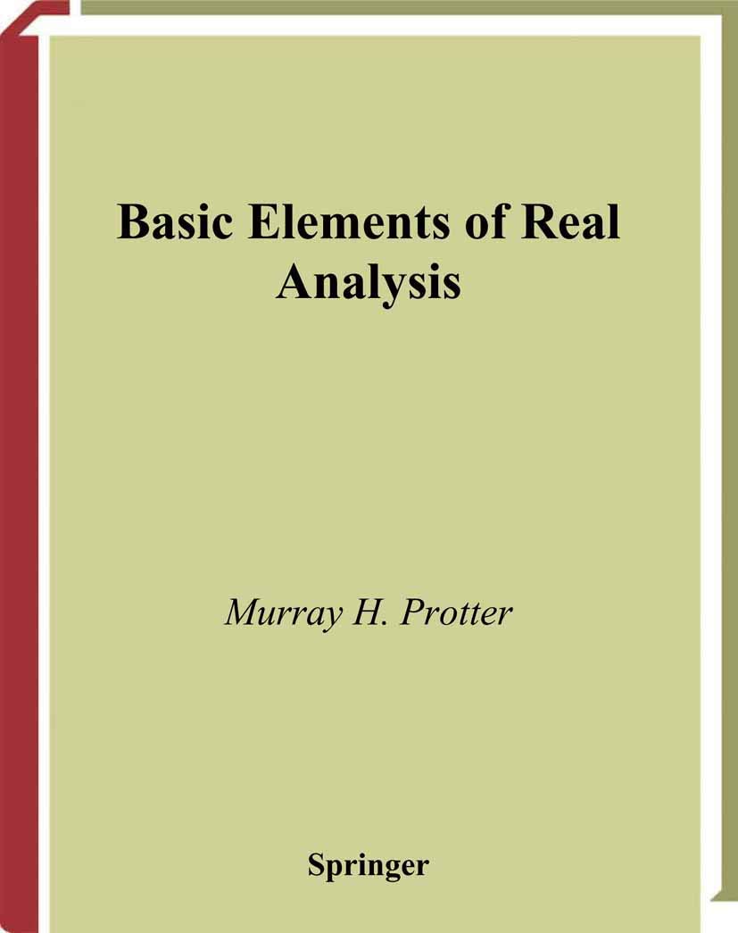 Basic Elements of Real Analysis (Undergraduate Texts in Mathematics)
