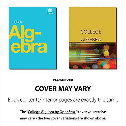 College Algebra by OpenStax (paperback version, B&W) — back cover