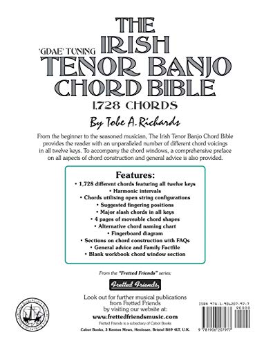 The Irish Tenor Banjo Chord Bible: GDAE Irish Tuning 1,728 Chords (FFHB07)