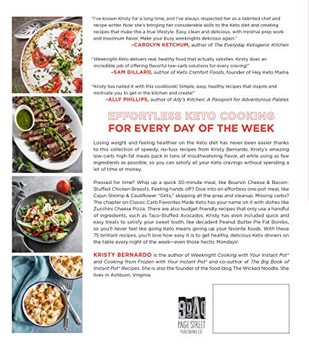 Weeknight Keto: 75 Quick & Easy Recipes for Delicious Low-Carb Meals — back cover