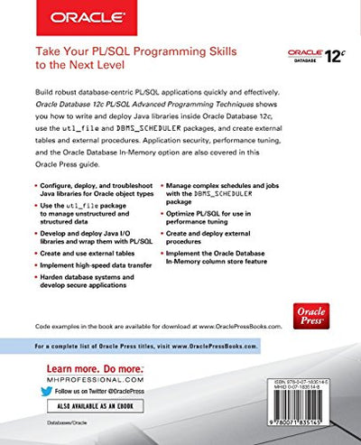 Oracle Database 12c PL/SQL Advanced Programming Techniques