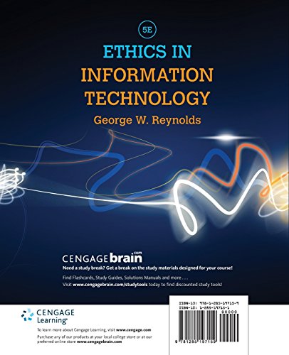 Ethics in Information Technology