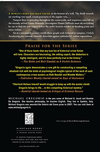 Unholy Awakening: A Novel (Hanno Stiffeniis Mysteries, 4)