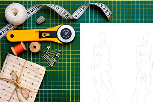 Fashion Sketchbook with Figure Template: Easily Sketch your Fashion Design with Large Figure Template