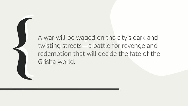Crooked Kingdom: A Sequel to Six of Crows — back cover