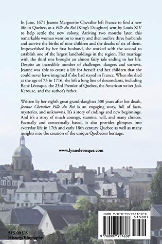 Jeanne Chevalier, Fille du Roi: Her Story