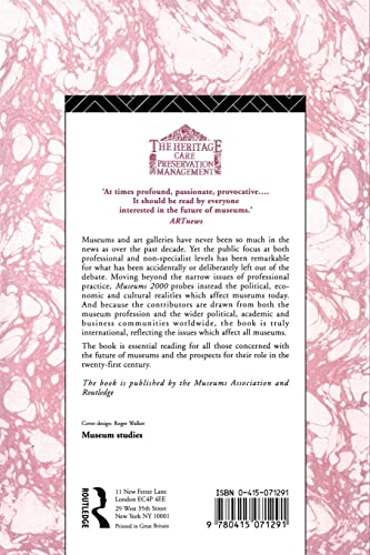 Museums 2000: Politics, People, Professionals and Profit (Heritage: Care-Preservation-Management)
