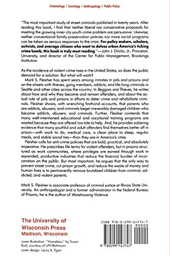 Beggars and Thieves: Lives of Urban Street Criminals (Writing: History, Poetics, Cultural Crit) — back cover