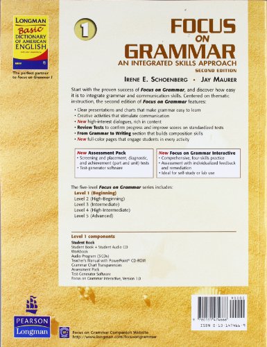 Focus on Grammar 1 by Schoenberg, Irene E.