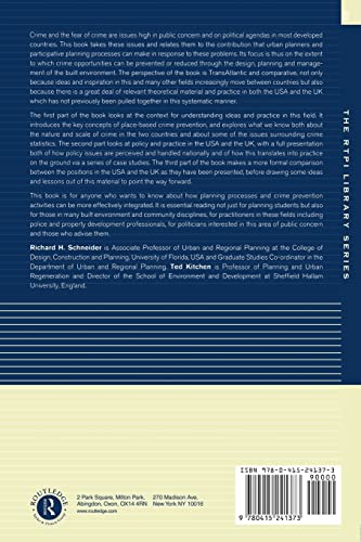 Planning for Crime Prevention: A Transatlantic Perspective (RTPI Library Series)