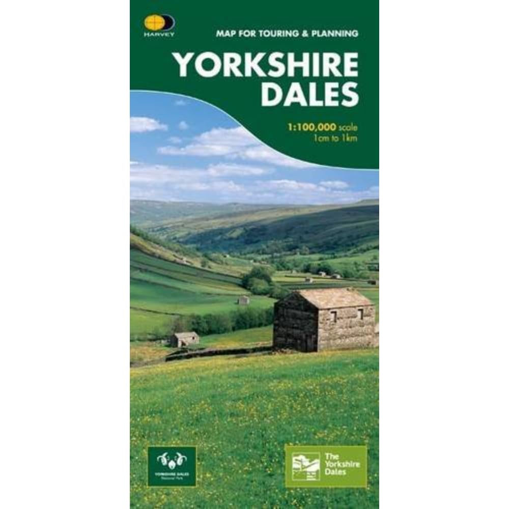Yorkshire Dales: Map for Touring and Planning (Routemap)