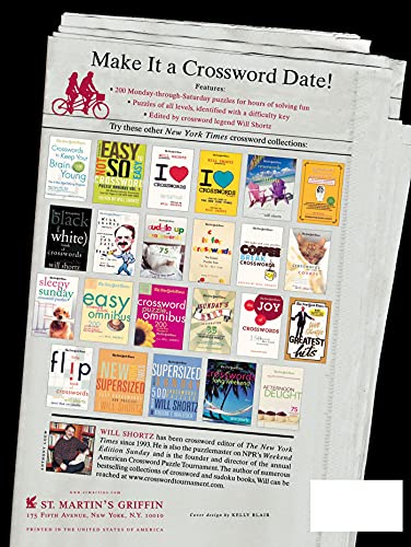 The New York Times Crosswords for Two: 200 Fun Puzzles to Share (New York Times Crossword Book)
