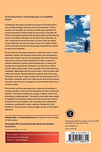 Environment and Business (Routledge Introductions to Environment: Environment and Society Texts)