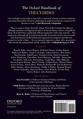 The Oxford Handbook of Thucydides (Oxford Handbooks)