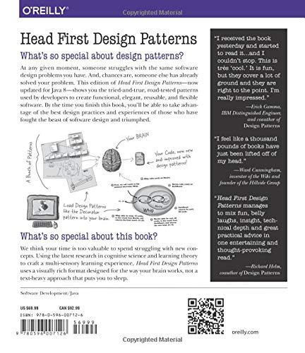 Head First Design Patterns: A Brain-Friendly Guide — back cover