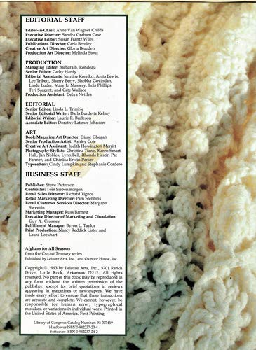Afghans for All Seasons: Crochet Treasury Series
