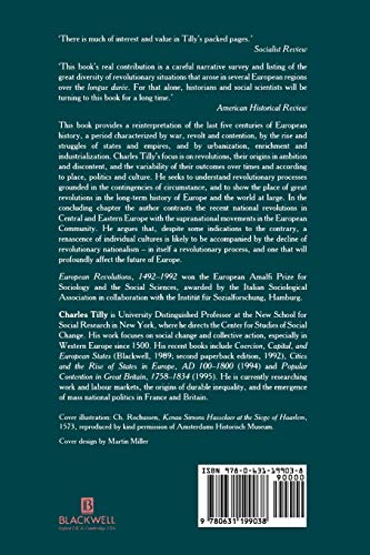 European Revolutions, 1492 - 1992 by Tilly, Charles