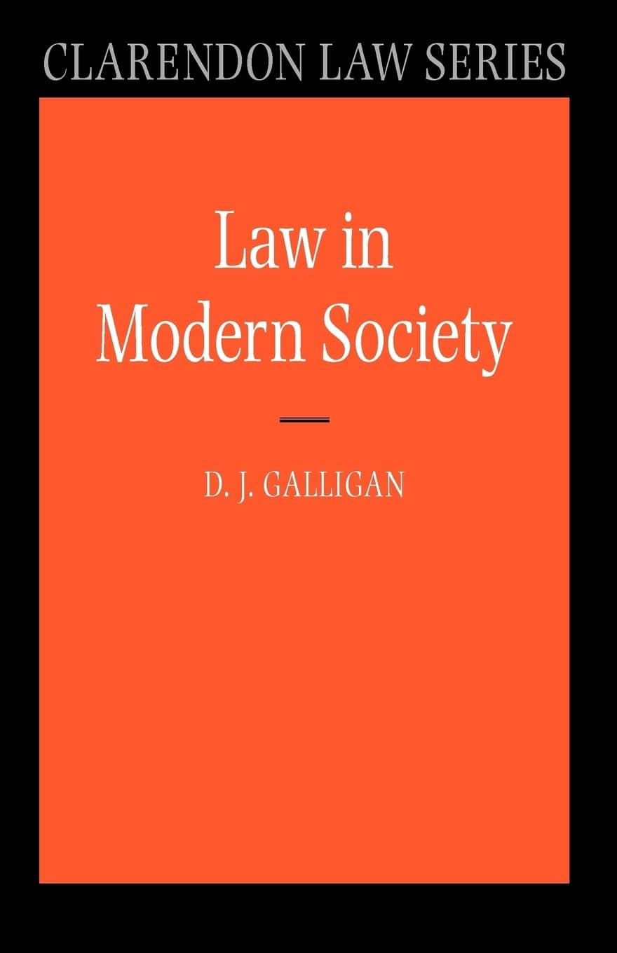 Law in Modern Society (Clarendon Law Series)